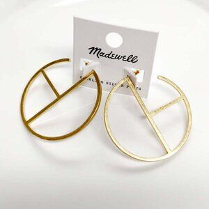 Madewell Geometric Gold Earrings